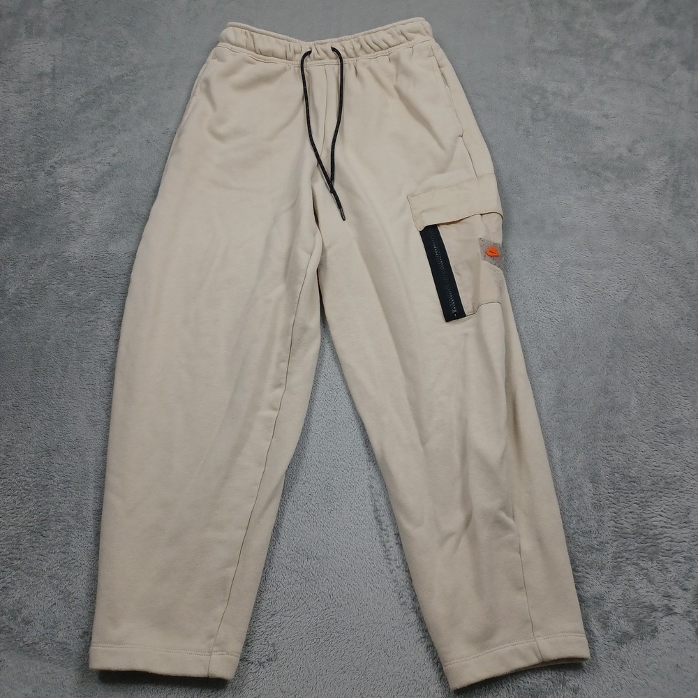 Nike Pants Womens Small Brown Cargo Pocket Casual Streetwear Drawstring‎